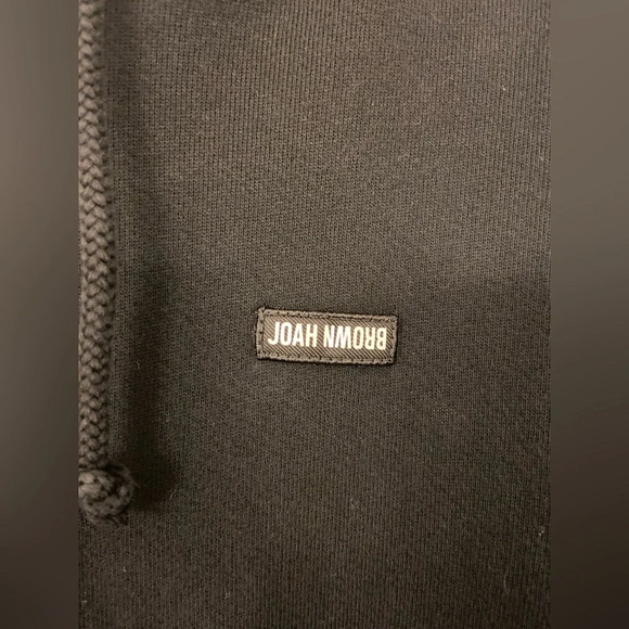 Joah Brown Empire Pullover Hoodie Black Size S/M - Picture 6 of 6